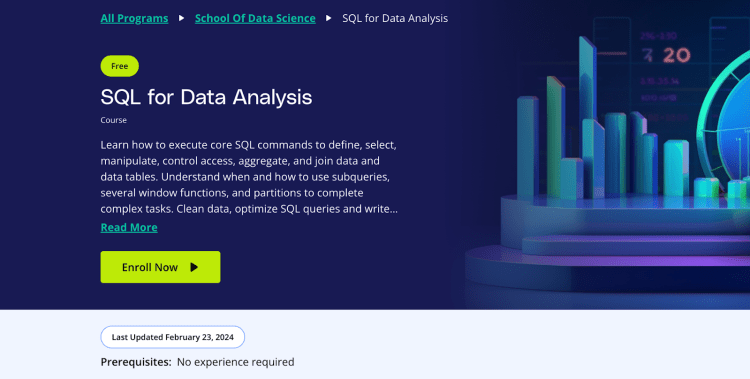 SQL for Data Analysis by Udacity
