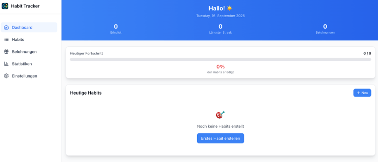 Habit streak rewards React project